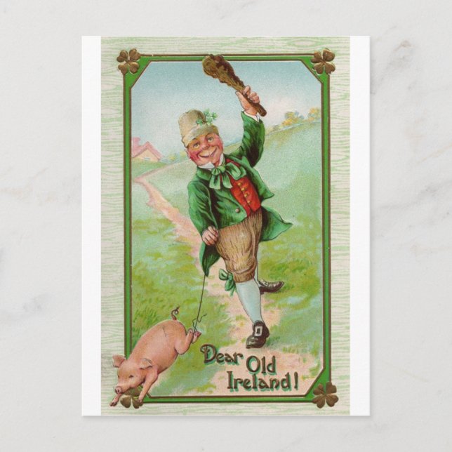 Postal Feliz Leprechaun (Anverso)