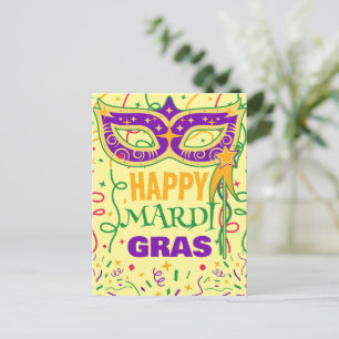 Postal feliz martes de carnaval