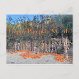 Postal ¡Feliz mes de calabaza!