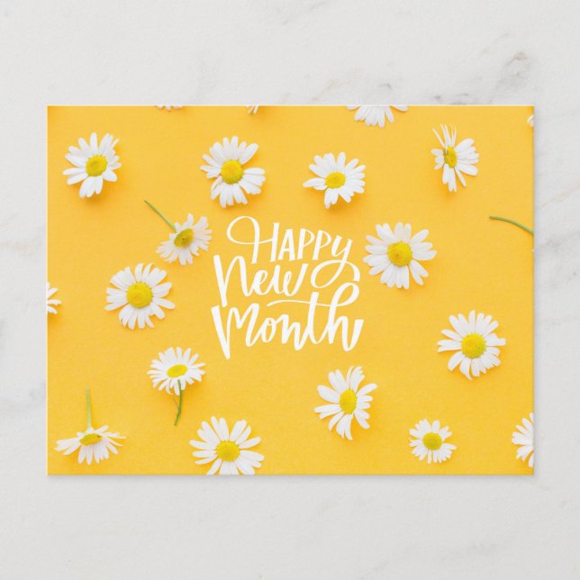 Postal Feliz mes nuevo (Anverso)