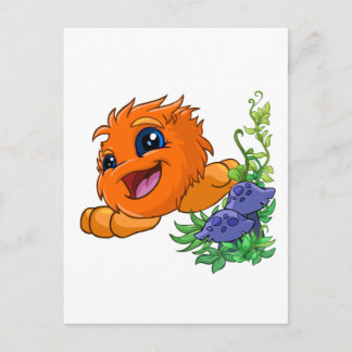 Postal Feliz naranja JubJub en Neopia Central