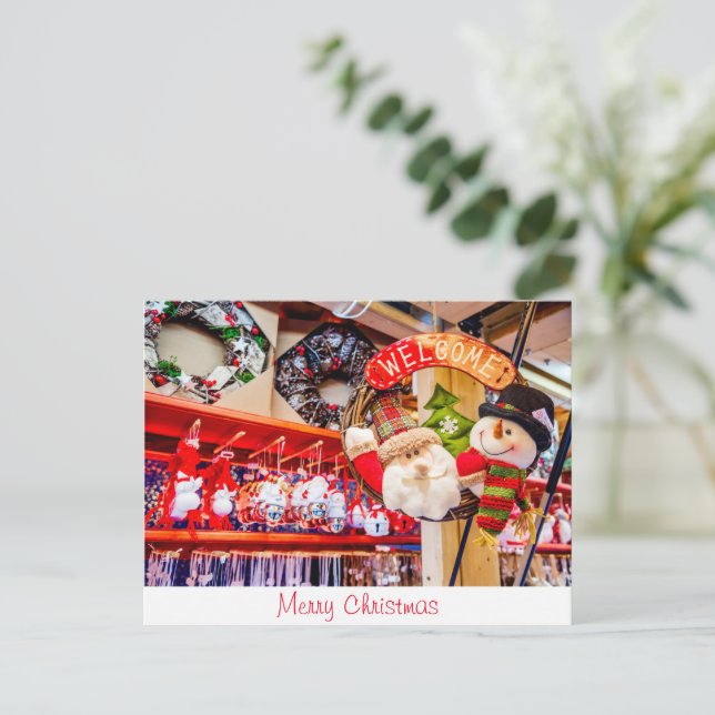 Postal Feliz Navidad (Anverso de pie)