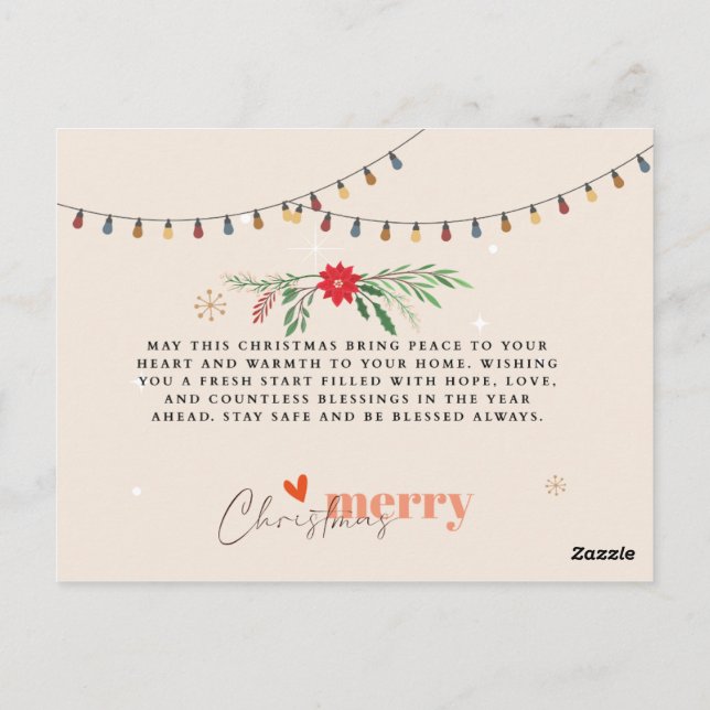 Postal 🎄Feliz Navidad (Reverso)