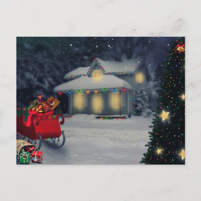 Postal Feliz Navidad  (Anverso)