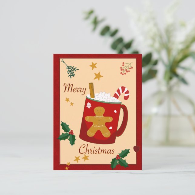 Postal Feliz Navidad (Anverso de pie)