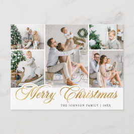 Postal Feliz Navidad 5 Fotos Saludo de Navidad