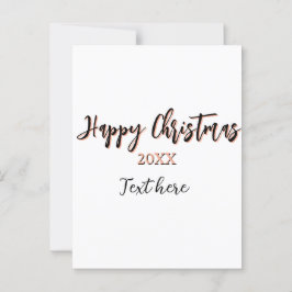 Postal Feliz Navidad a los detalles del año negro holi