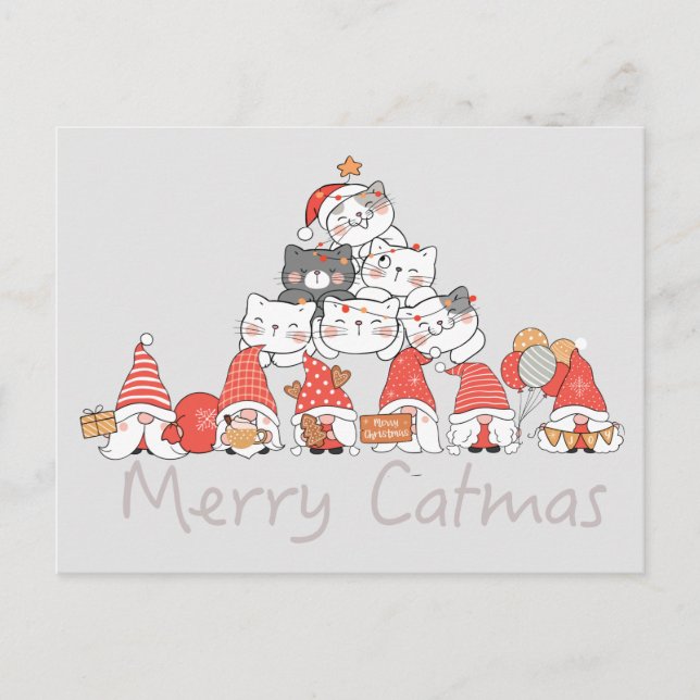 Postal Feliz Navidad a los Navidades de Cute (Anverso)