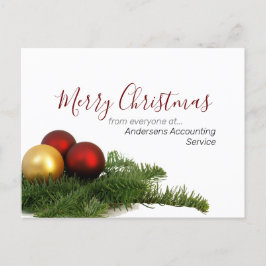 Postal Feliz Navidad a nuestros clientes