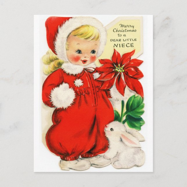 Postal "Feliz Navidad a un "Querido Pequeño Necio" (Anverso)