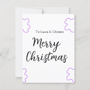 Postal Feliz Navidad añadir nombre de texto personalizado