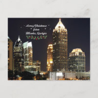 "Feliz Navidad", Atlanta, Georgia Skyline