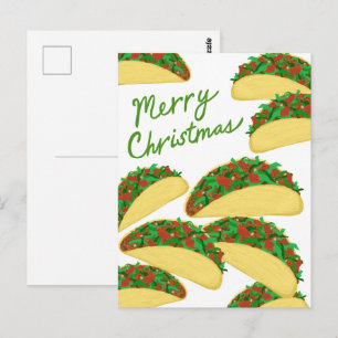 Postal FELIZ NAVIDAD Avalancha de Taco Deliciosa Fiesta