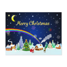 Feliz Navidad con la luna creciente