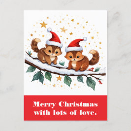 Postal Feliz Navidad con mucho amor.