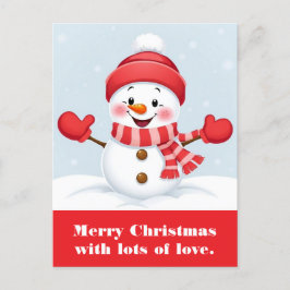 Postal Feliz Navidad con mucho amor.