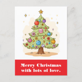 Postal Feliz Navidad con mucho amor.