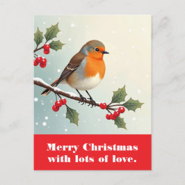 Postal Feliz Navidad con mucho amor.