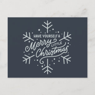 Postal Feliz Navidad - Copo de nieve