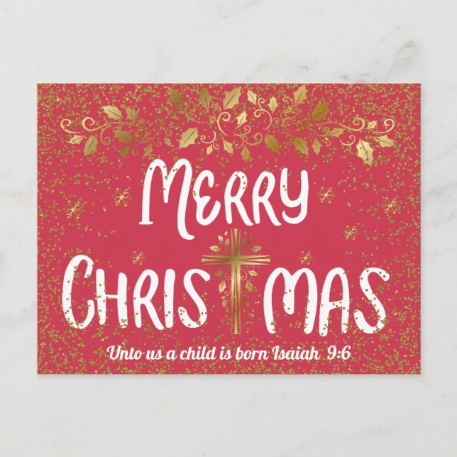 Postal Feliz Navidad Cross Scripting (Anverso)