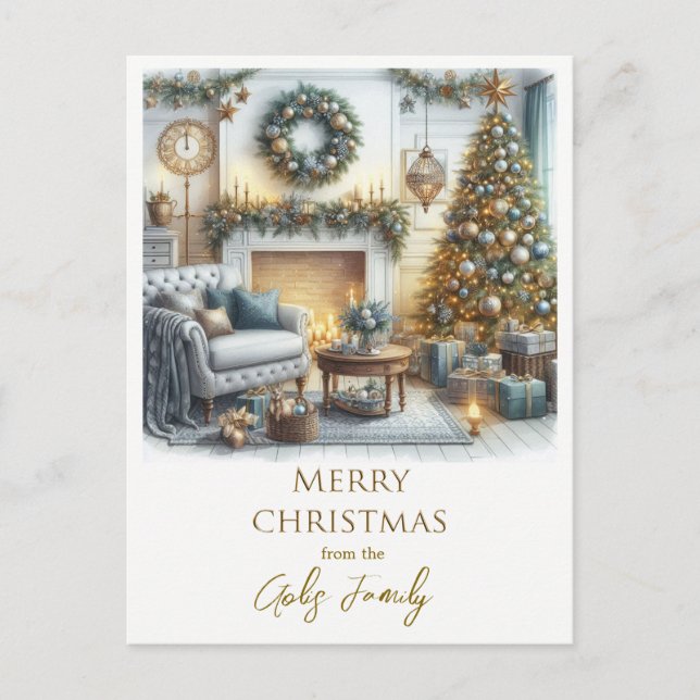 Postal Feliz Navidad de nuestra casa a la tuya (Anverso)