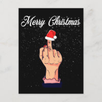 Feliz Navidad Dedo Medio Finger Ruge Xmas Feo