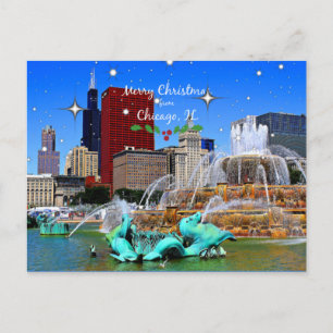Postal Feliz Navidad desde Chicago