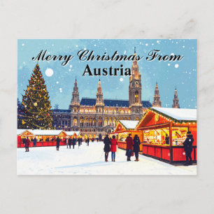 Postal Feliz Navidad desde el Mercado de Navidad de Austr