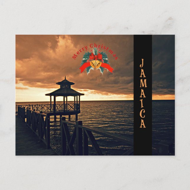 Postal Feliz Navidad desde Jamaica (Anverso)