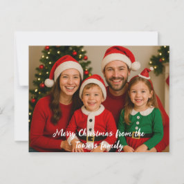 Postal Feliz Navidad desde la foto
