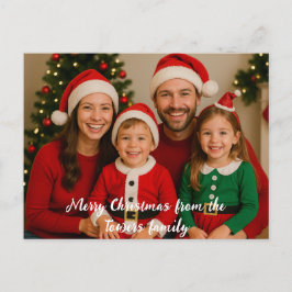 Postal Feliz Navidad desde la foto