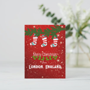 Postal Feliz Navidad desde Londres, Inglaterra
