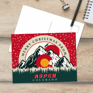 Postal Feliz Navidad desde los recuerdos de Aspen Colorad