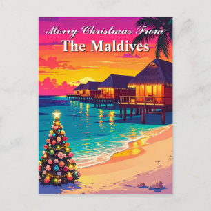 Postal Feliz Navidad desde Maldivas Paradise Travel