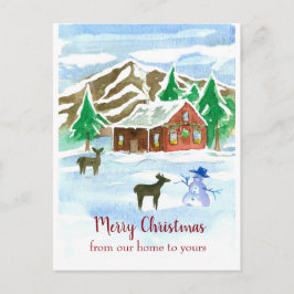 Postal Feliz Navidad Desde Nuestro Hogar A Sus Dedos