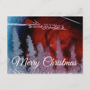 Postal Feliz Navidad desde Santa Postcard