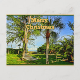 Postal Feliz Navidad desde Sunny Sanibel Island Florida