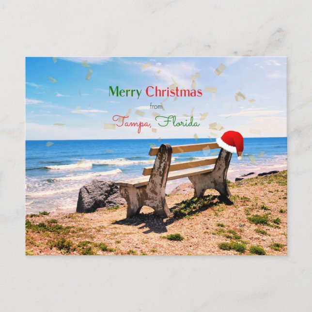 Postal Feliz Navidad desde Tampa, Florida (Anverso)