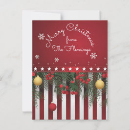 Postal Feliz Navidad desde (tu familia)