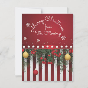 Postal Feliz Navidad desde (tu familia)