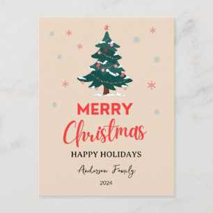 Postal Feliz Navidad deseándote alegría