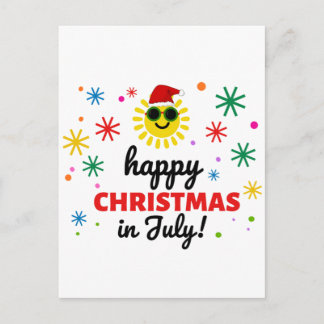 Postal Feliz Navidad en Julio