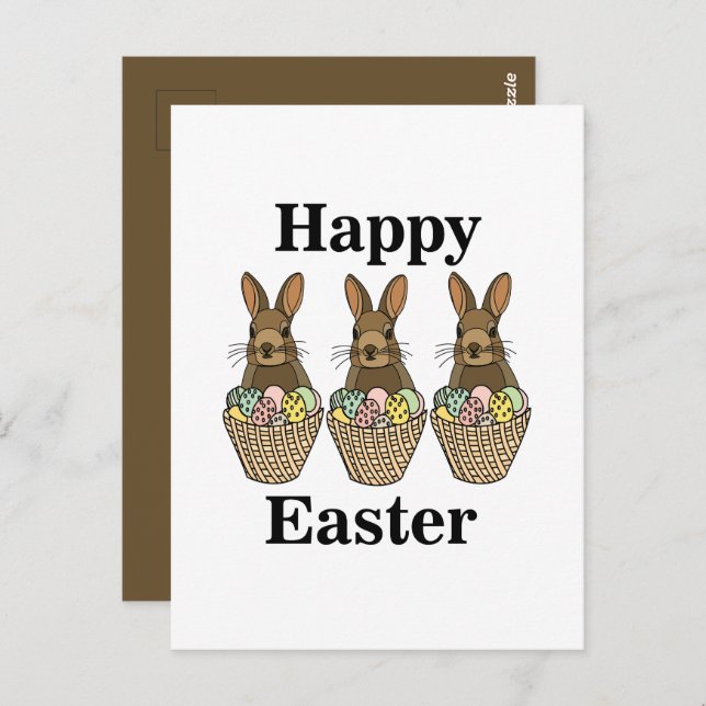 Postal Feliz Navidad en Pascua (Anverso / Reverso)