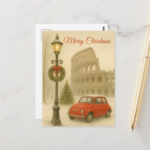 Postal Feliz Navidad en Roma – Regalo de Arte Navideño