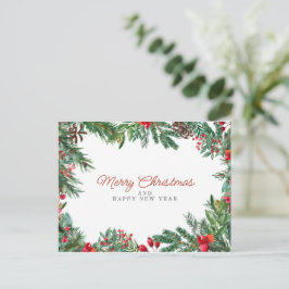 Postal feliz navidad en u
