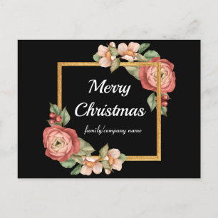 Postal Feliz Navidad Felices Fiestas Navidad Copos de Nie
