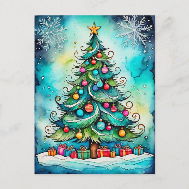 Postal Feliz Navidad | Felices Fiestas, Todos (Anverso)