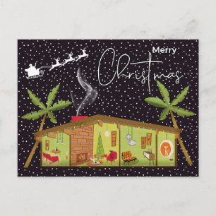Postal FELIZ NAVIDAD Felices vacaciones a mediados de s