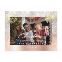 Feliz Navidad Feliz año feliz oro Purpurina gris f