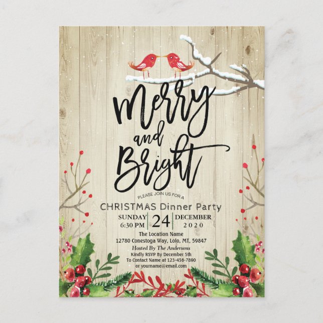 Postal Feliz Navidad Feliz Año Nuevo Navidad Santa Fiesta (Anverso)